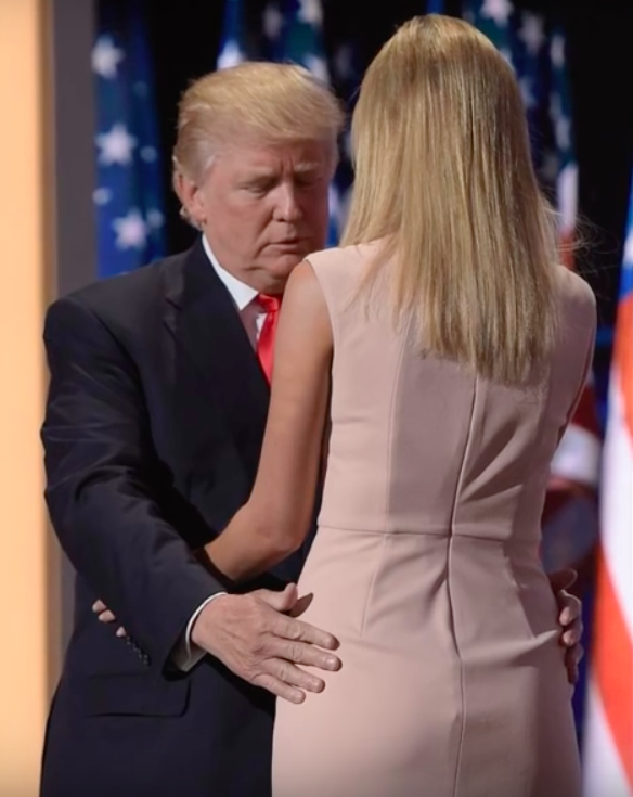 Donald Trump with his daughter, Ivanka Trump