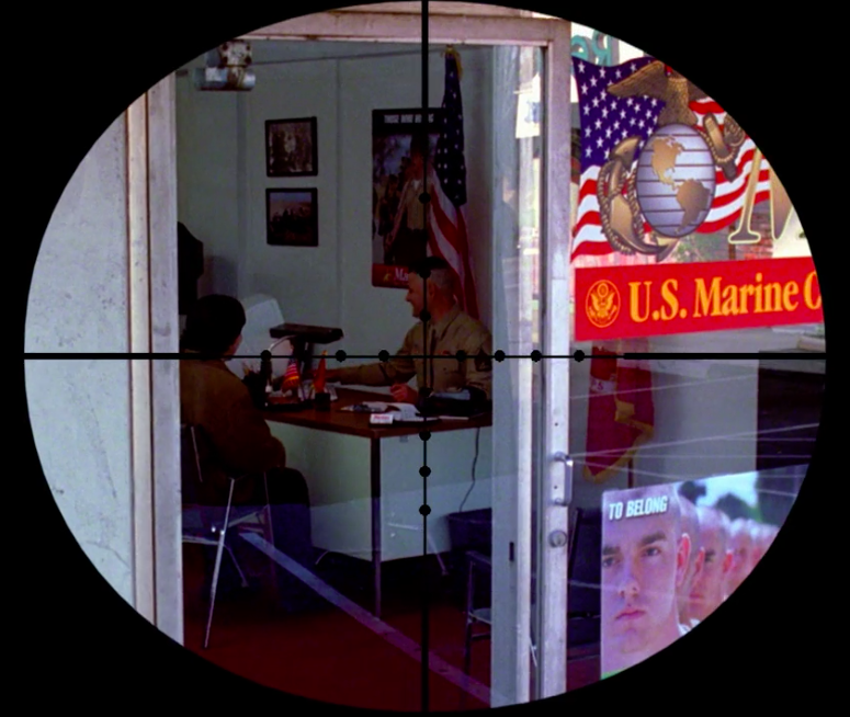 A sniper targets a Marine Corp recruiter in NCIS S1E13