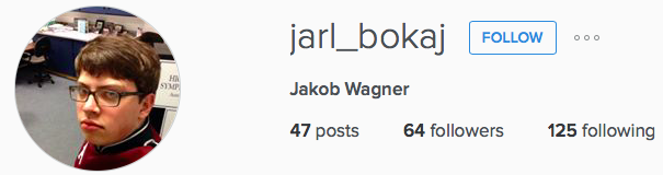 Jakob E. Wagner's Instagram Profile