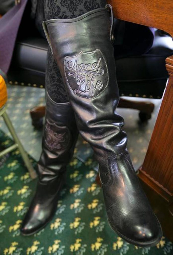 Konni Burton's Anti-Abortion Boots